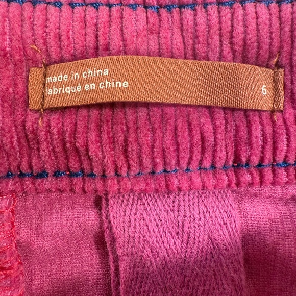 Pilcro by Anthropologie Pink Corduroy Button-Front Mini Skirt Size 6 - Picture 5 of 10